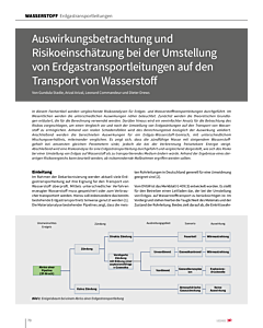 Auswirkungsbetrachtung und Risikoeinschätzung bei der Umstellung von Erdgastransportleitungen auf den Transport von Wasserstoff