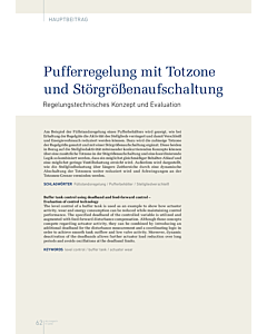 Pufferregelung mit Totzone und Störgrößenaufschaltung
