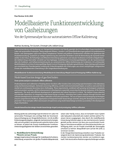 Modellbasierte Funktionsentwicklung von Gasheizungen