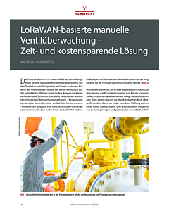 LoRaWAN-basierte manuelle Ventilüberwachung – Zeit- und kostensparende Lösung