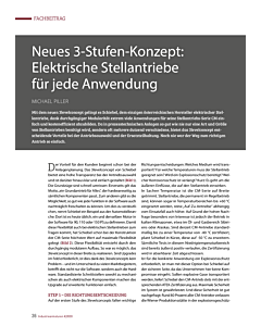 Neues 3-Stufen-Konzept: Elektrische Stellantriebe für jede Anwendung