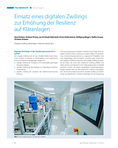 Einsatz eines digitalen Zwillings zur Erhöhung der Resilienz auf Kläranlagen