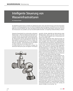 Intelligente Steuerung von Wasserinfrastrukturen