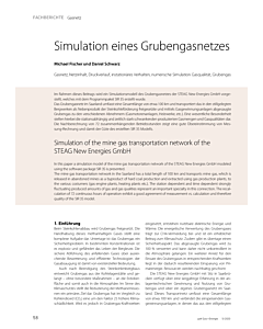 Simulation eines Grubengasnetzes