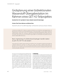Grobplanung einer bidirektionalen Wasserstoff-Übergabestation im Rahmen eines GET H2-Teilprojektes