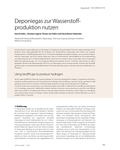 Deponiegas zur Wasserstoffproduktion nutzen