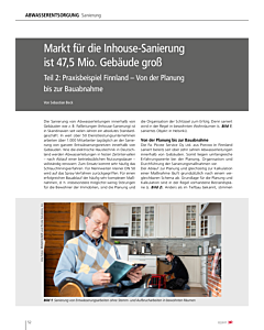 Markt für die Inhouse-Sanierung ist 47,5 Mio. Gebäude groß