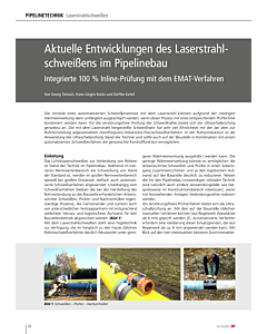 Aktuelle Entwicklungen des Laserstrahlschweißens im Pipelinebau