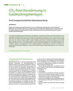 CO2-freie Vorwärmung in Gasdruckregelanlagen