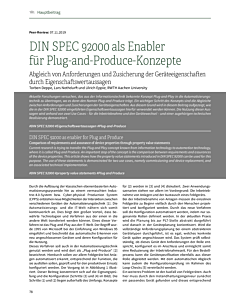 DIN SPEC 92000 als Enabler für Plug-and-Produce-Konzepte