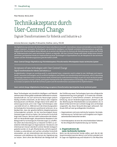 Technikakzeptanz durch User-Centred Change