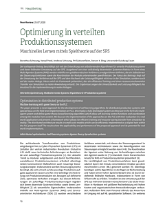 Optimierung in verteilten Produktionssystemen