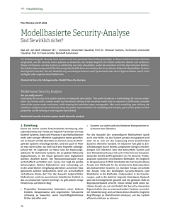Modellbasierte Security-Analyse