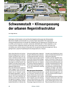 Schwammstadt – Klimaanpassung der urbanen Regeninfrastruktur