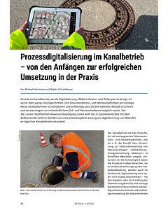 Prozessdigitalisierung im Kanalbetrieb – von den Anfängen zur erfolgreichen Umsetzung in der Praxis