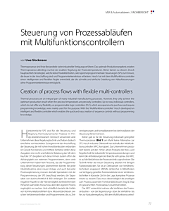 Steuerung von Prozessabläufen mit Multifunktionscontrollern