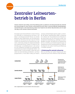 Zentraler Leitwartenbetrieb in Berlin