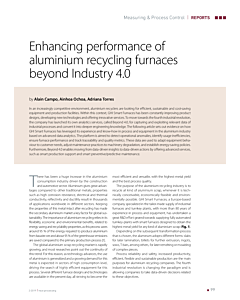 Enhancing performance of aluminium recycling furnaces beyond Industry 4.0