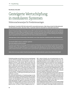 Gesteigerte Wertschöpfung in modularen Systemen