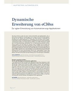 Dynamische Erweiterung von eCl@ss