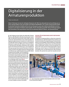 Digitalisierung in der Armaturenproduktion