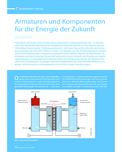 Armaturen und Komponenten für die Energie der Zukunft