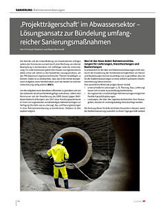 ‚Projektträgerschaft‘ im Abwassersektor – Lösungsansatz zur Bündelung umfangreicher Sanierungsmaßnahmen