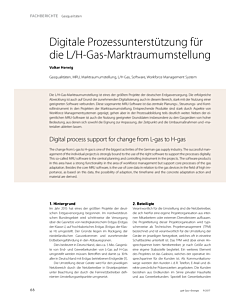 Digitale Prozessunterstützung für die L/H-Gas-Marktraumumstellung