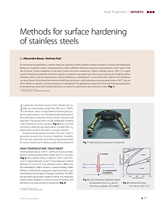 Methods for surface hardening of stainless steels