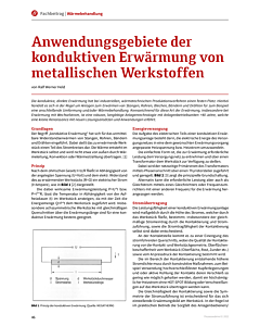 Anwendungsgebiete der konduktiven Erwärmung von metallischen Werkstoffen