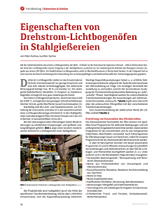 Eigenschaften von Drehstrom-Lichtbogenöfen in Stahlgießereien