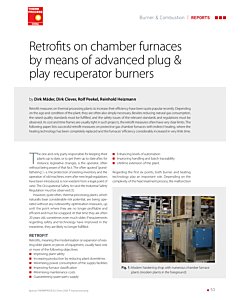 Retrofits on chamber furnaces by means of advanced plug & play recuperator burners