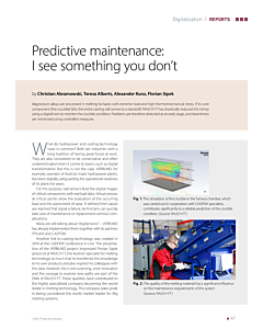 Predictive maintenance: I see something you don’t