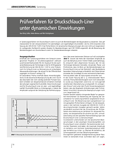 Prüfverfahren für Druckschlauch-Liner unter dynamischen Einwirkungen