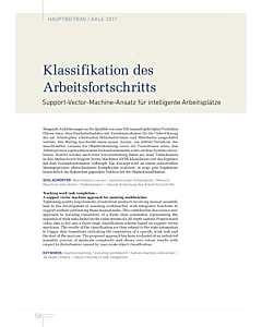 Klassifikation des Arbeitsfortschritts