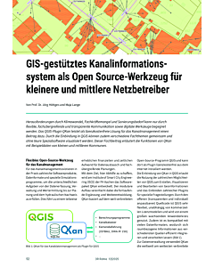GIS-gestütztes Kanalinformationssystem als Open Source-Werkzeug für kleinere und mittlere Netzbetreiber