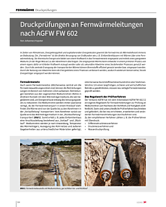 Druckprüfungen an Fernwärmeleitungen nach AGFW FW 602