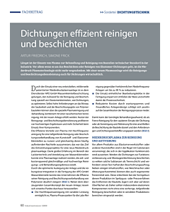 Dichtungen effizient reinigen und beschichten