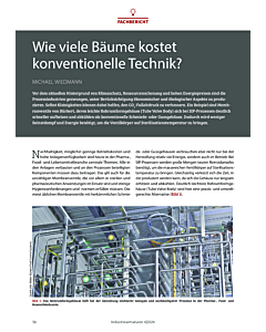 Wie viele Bäume kostet konventionelle Technik?