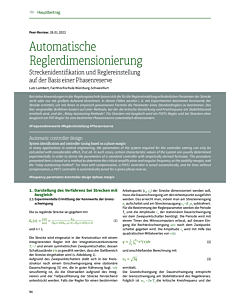 Automatische Reglerdimensionierung
