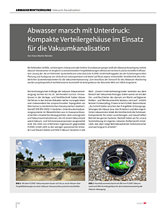 Abwasser marsch mit Unterdruck: Kompakte Verteilergehäuse im Einsatz für die Vakuumkanalisation