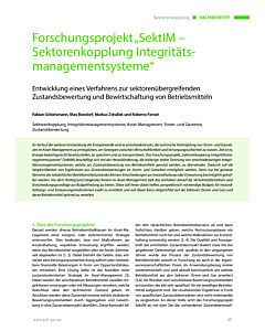 Forschungsprojekt „SektIM – Sektorenkopplung Integritätsmanagementsysteme“