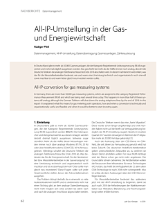 All-IP-Umstellung in der Gas- und Energiewirtschaft