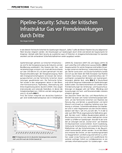 Pipeline-Security: Schutz der kritischen Infrastruktur Gas vor Fremdeinwirkungen durch Dritte