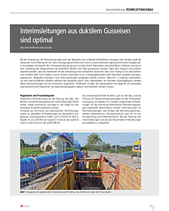 Interimsleitungen aus duktilem Gusseisen sind optimal