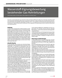 Wasserstoff-Eignungsbewertung bestehender Gas-Rohrleitungen