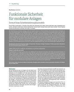 Funktionale Sicherheit für modulare Anlagen