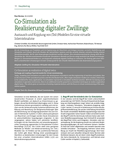 Co-Simulation als Realisierung digitaler Zwillinge