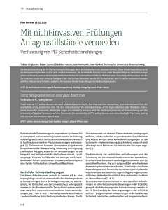 Mit nicht-invasiven Prüfungen Anlagenstillstände vermeiden