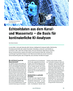 Echtzeitdaten aus dem Kanalund Wassernetz – die Basis für kontinuierliche KI-Analysen